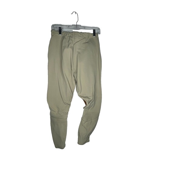 Custom Riding Women Size 28R Breeches Equestrian Crop Pants Tan Suede Patches - Picture 4 of 5